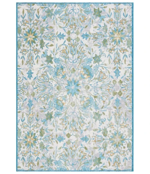 Safavieh Barbados BAR513 Ivory / Light Blue 4' X 6' Rectangle Area Rug
