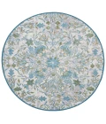 Safavieh Barbados BAR513 Ivory / Light Blue 6'-6" X 6'-6" Round Area Rug