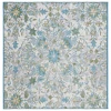 Safavieh Barbados BAR513 Ivory / Light Blue 6'-6" x 6'-6"Square Square Area Rug