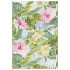Safavieh Barbados BAR516 Green / Pink 5'-3" X 7'-6" Rectangle Area Rug