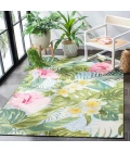 Safavieh Barbados BAR516 Green / Pink 3'-3" X 5'-3" Rectangle Area Rug