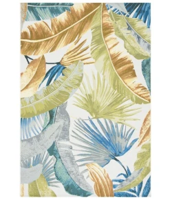 Safavieh Barbados BAR520 Gold / Green 4' X 6' Rectangle Area Rug