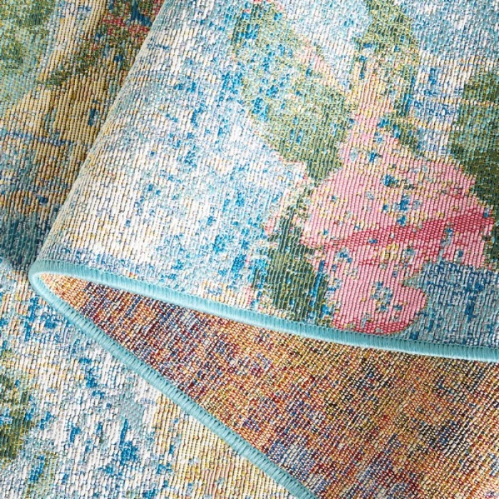 Safavieh Barbados BAR522 Light Blue / Green 9'-10" x 12'-5" Rectangle Area Rug