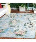 Safavieh Barbados BAR522 Light Blue / Green 5'-3" X 7'-6" Rectangle Area Rug