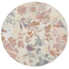 Safavieh Barbados BAR525 Beige / Red 6'-6" X 6'-6" Round Area Rug