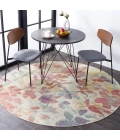 Safavieh Barbados BAR525 Beige / Red 6'-6" X 6'-6" Round Area Rug