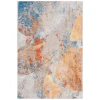 Safavieh Barbados BAR536 Blue / Rust 9'-10" x 12'-5" Rectangle Area Rug