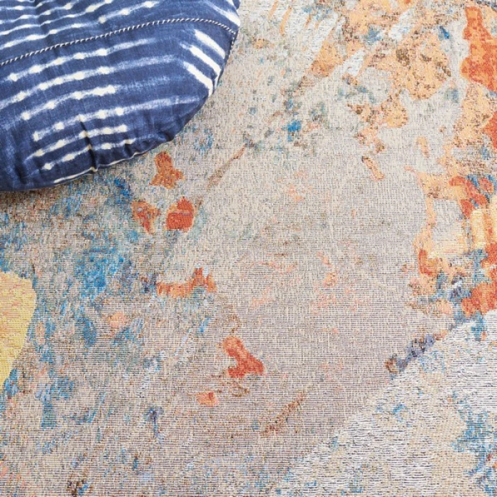 Safavieh Barbados BAR536 Blue / Rust 9'-10" x 12'-5" Rectangle Area Rug