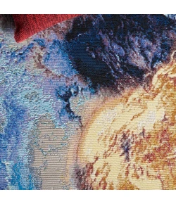 Safavieh Barbados BAR540 Blue / Rust Gold 5'-3" X 7'-6" Rectangle Area Rug