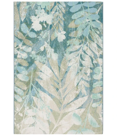 Safavieh Barbados BAR541 Blue Green / Ivory 9'-10" x 12'-5" Rectangle Area Rug