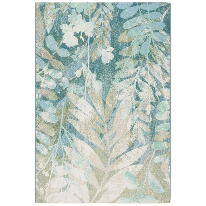 Safavieh Barbados BAR541 Blue Green / Ivory 4' X 6' Rectangle Area Rug
