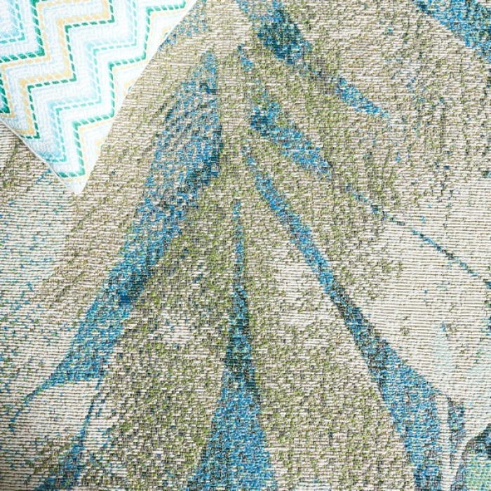 Safavieh Barbados BAR541 Blue Green / Ivory 4' X 6' Rectangle Area Rug
