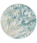 Safavieh Barbados BAR541 Blue Green / Ivory 6'-6" X 6'-6" Round Area Rug