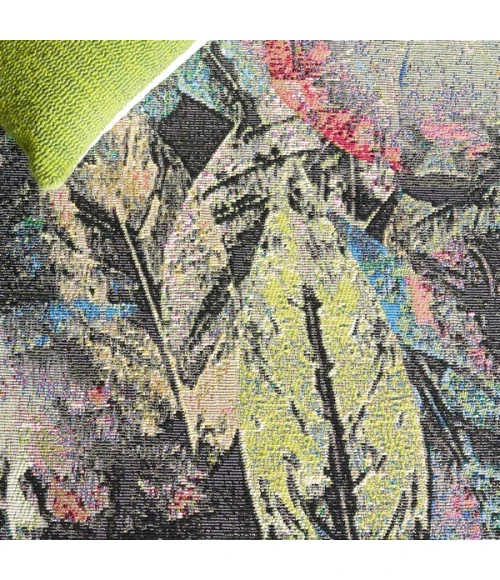 Safavieh Barbados BAR542 Black Green / Pink 2'-8" X 8' Runner Area Rug