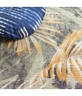Safavieh Barbados BAR543 Green / Black Gold 6'-6" X 6'-6" Round Area Rug