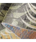 Safavieh Barbados BAR543 Green / Black Gold 6'-6" X 6'-6" Round Area Rug