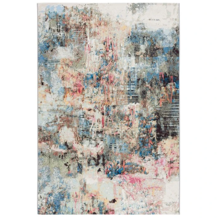 Safavieh Barbados BAR544 Green Ivory / Black Rust 9'-10" x 12'-5" Rectangle Area Rug
