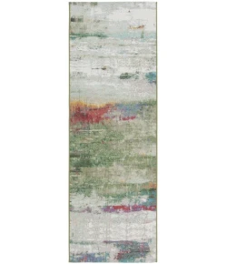 Safavieh Barbados BAR545 Green / Blue Purple 2'-8" X 8' Runner Area Rug