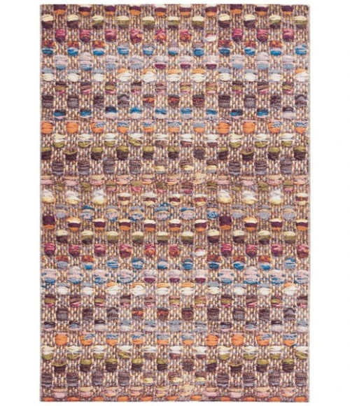 Safavieh Barbados BAR546 Purple / Green Rust 5'-3" X 7'-6" Rectangle Area Rug