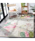 Safavieh Barbados BAR551 Grey / Pink 5'-3" X 7'-6" Rectangle Area Rug