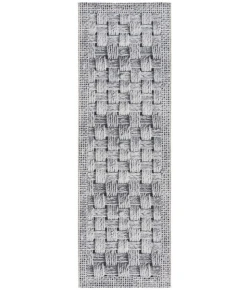 Safavieh Barbados BAR557 Black / Ivory 2'-8" X 8' Runner Area Rug