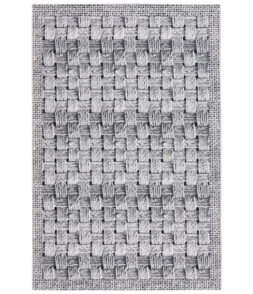 Safavieh Barbados BAR557 Black / Ivory 5'-3" X 7'-6" Rectangle Area Rug