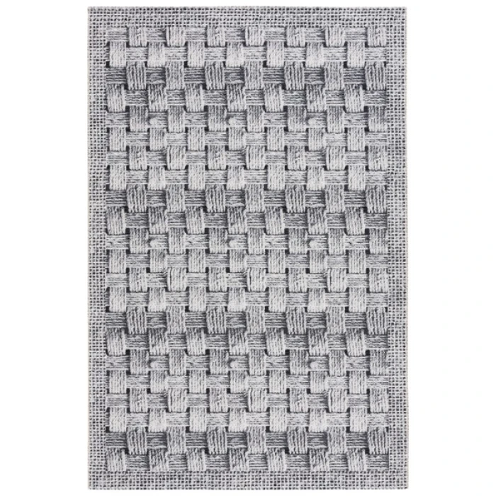Safavieh Barbados BAR557 Black / Ivory 4' X 6' Rectangle Area Rug
