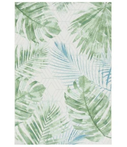 Safavieh Barbados BAR590 Green / Teal 4' X 6' Rectangle Area Rug