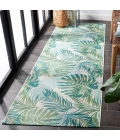 Safavieh Barbados BAR592 Green / Teal 2'-8" X 8' Runner Area Rug