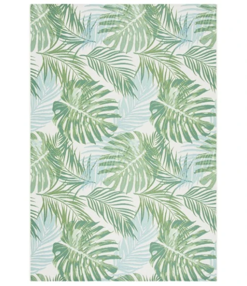 Safavieh Barbados BAR592 Green / Teal 5'-3" X 7'-6" Rectangle Area Rug