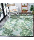 Safavieh Barbados BAR592 Green / Teal 5'-3" X 7'-6" Rectangle Area Rug