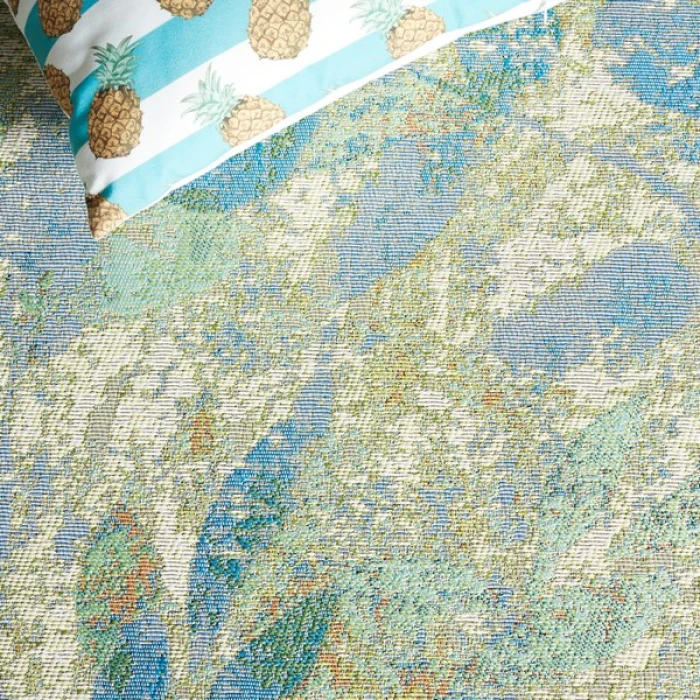 Safavieh Barbados BAR594 Blue / Ivory 2'-8" x 10'-5" Runner Area Rug