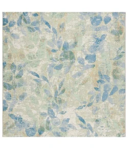 Safavieh Barbados BAR594 Blue / Ivory 6'-6" x 6'-6"Square Square Area Rug