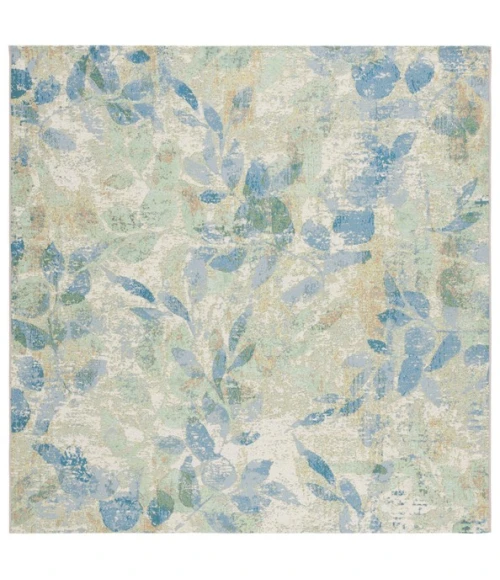 Safavieh Barbados BAR594 Blue / Ivory 6'-6" x 6'-6"Square Square Area Rug
