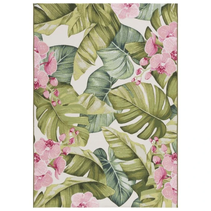 Safavieh Barbados BAR596 Green / Pink 9'-10" x 12'-5" Rectangle Area Rug