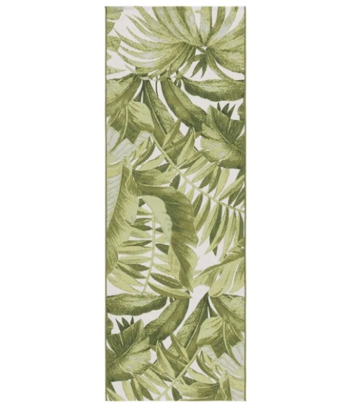 Safavieh Barbados BAR598 Ivory / Green 2'-8" x 10'-5" Runner Area Rug