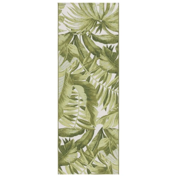 Safavieh Barbados BAR598 Ivory / Green 2'-8" x 10'-5" Runner Area Rug