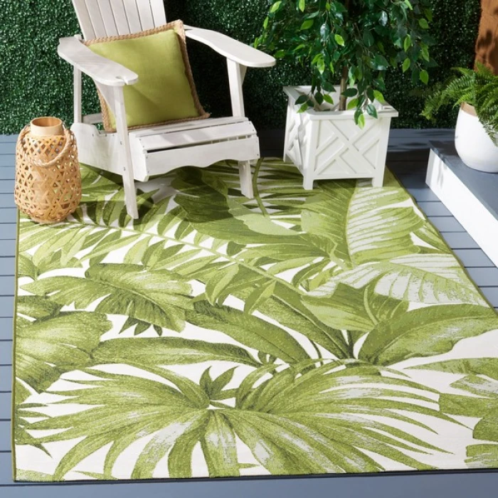 Safavieh Barbados BAR598 Ivory / Green 9'-10" x 12'-5" Rectangle Area Rug