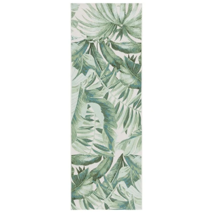 Safavieh Barbados BAR598 Green / Teal 2'-8" x 10'-5" Runner Area Rug