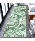 Safavieh Barbados BAR598 Green / Teal 2'-8" X 8' Runner Area Rug