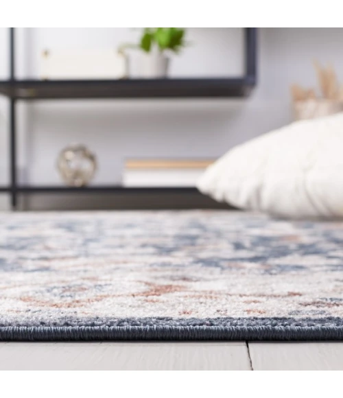 Safavieh Bayside BAY100 Blue / Grey 5'-3" X 7'-6" Rectangle Area Rug