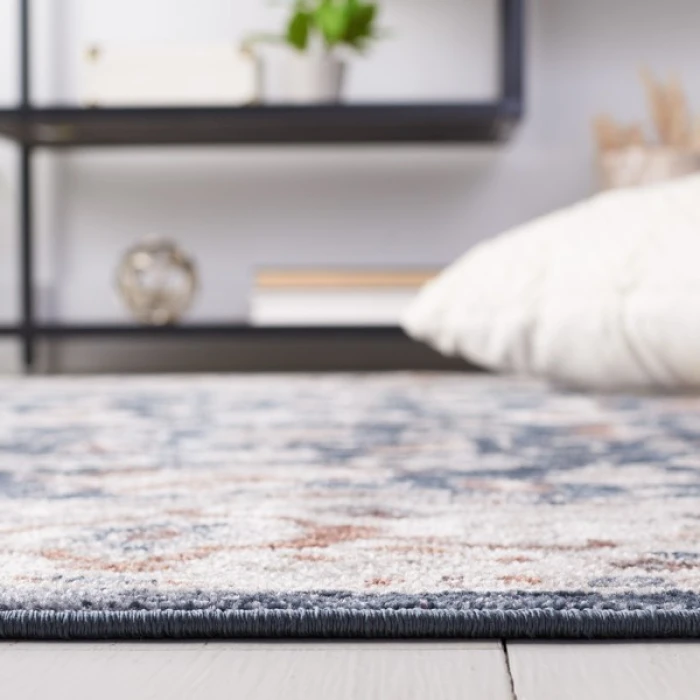 Safavieh Bayside BAY100 Blue / Grey 5'-3" X 7'-6" Rectangle Area Rug