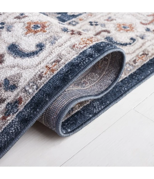 Safavieh Bayside BAY100 Blue / Grey 5'-3" X 7'-6" Rectangle Area Rug