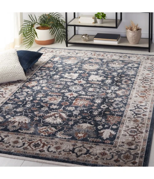 Safavieh Bayside BAY100 Blue / Grey 5'-3" X 7'-6" Rectangle Area Rug