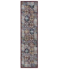 Safavieh Bayside BAY102 Blue / Red 2'-2" X 8' Runner Area Rug