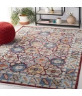 Safavieh Bayside BAY102 Blue / Red 5'-3" X 7'-6" Rectangle Area Rug