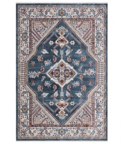 Safavieh Bayside BAY104 Blue / Grey 5'-3" X 7'-6" Rectangle Area Rug