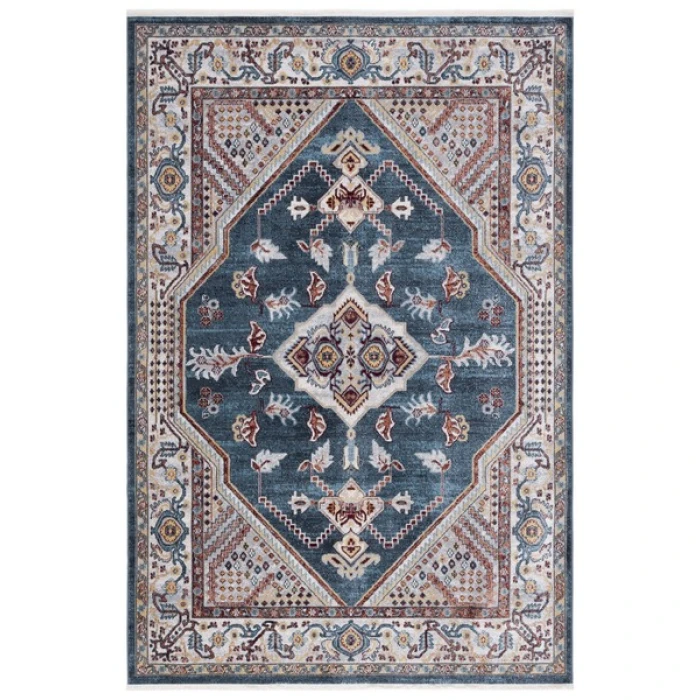 Safavieh Bayside BAY104 Blue / Grey 5'-3" X 7'-6" Rectangle Area Rug
