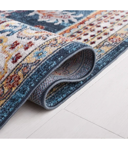 Safavieh Bayside BAY104 Blue / Grey 5'-3" X 7'-6" Rectangle Area Rug