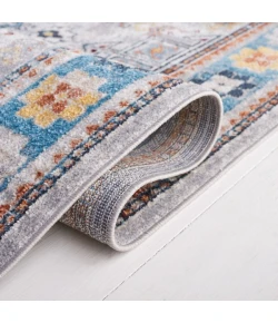 Safavieh Bayside BAY106 Light Grey / Blue 6'-7" X 6'-7" Round Area Rug